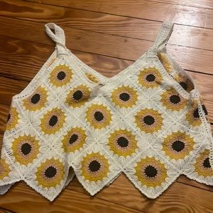 altard state woven sweater tank top size M